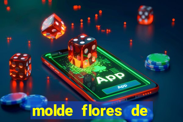 molde flores de papel para imprimir